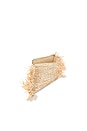 view 4 of 4 The Tropical Fringe Clutch in Mixed Natural