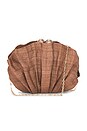 view 1 of 5 CLUTCH DE PALHA THE ORIGAMI SHELL in Cocoa
