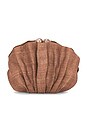 view 2 of 5 CLUTCH DE PALHA THE ORIGAMI SHELL in Cocoa
