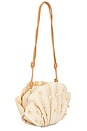 view 3 of 5 The Origami Beaded Scallop Clutch in Natural