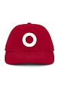 view 1 of 3 O Six Panel Hat in Haute Red & White