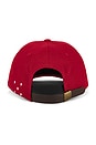 view 2 of 3 O Six Panel Hat in Haute Red & White