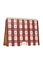 view 2 of 4 Floral Gingham Monthly Desk Pad in 