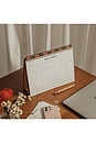 view 4 of 4 Floral Gingham Monthly Desk Pad in 