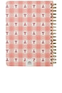 view 2 of 4 Lobster Gingham Spiral Recipe Journal in 