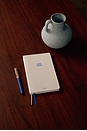 view 4 of 5 Daily Notes Soft Faux Leather Lined Notebook in Off White
