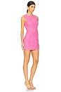 view 2 of 3 Halter Tube Dress in Pink & Black