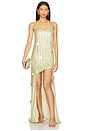 view 1 of 5 Hi Low Slip Dress in Chardonnay
