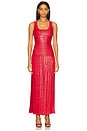 view 5 of 6 Racer Back Tank Dress in Red