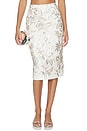 view 1 of 6 Pencil Skirt in White & Multi