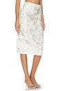 view 2 of 6 Pencil Skirt in White & Multi