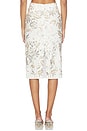 view 4 of 6 Pencil Skirt in White & Multi
