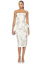 view 5 of 6 Pencil Skirt in White & Multi
