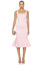 view 5 of 6 JUPE SEAMED TRUMPET SKIRT in Light Pink