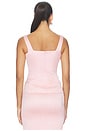 view 3 of 4 Corset Seam Tank in Light Pink