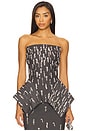 view 1 of 5 Corset Strapless Panier Top in Grey