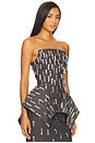view 2 of 5 Corset Strapless Panier Top in Grey