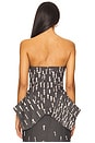 view 3 of 5 Corset Strapless Panier Top in Grey