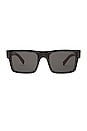view 1 of 3 Rectanglular Frame Sunglasses in Black