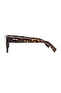 view 3 of 3 Rectanglular Frame Sunglasses in Brown
