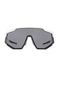view 1 of 3 Linea Rossa Shield Sunglasses in White Rubber