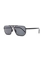 view 2 of 3 Rectangle Sunglasses in Black