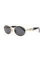 view 2 of 3 Oval Sunglasses in Pale Gold