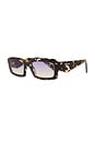 view 2 of 3 Rectangular Frame Sunglasses in Black Crystal