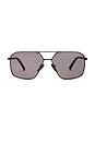 view 1 of 3 Aviator Sunglasses in Matte Black