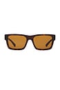 view 1 of 3 0pr25zs Square Frame Sunglasses in Tortoise