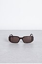 view 1 of 3 Scultoreo Narrow Sunglasses in Tortoise & Brown