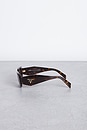 view 3 of 3 Scultoreo Narrow Sunglasses in Tortoise & Brown