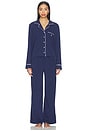 view 1 of 5 Long Sleeve & Pant Pajama Set in Navy