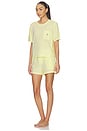 view 2 of 5 Short Sleeve Short Set in White Cloud & Lemon Verbina