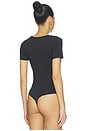 view 4 of 6 Short Sleeve Bodysuit in Onyx