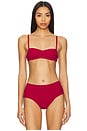 view 1 of 5 Unlined Balconette in Classic Red
