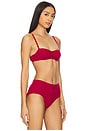 view 2 of 5 Unlined Balconette in Classic Red