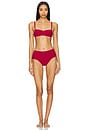 view 4 of 5 Unlined Balconette in Classic Red