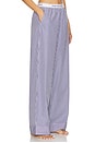 view 2 of 6 PANTALON in White Cloud & Beacon Blue