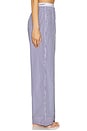 view 3 of 6 PANTALON in White Cloud & Beacon Blue