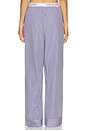 view 4 of 6 PANTALON in White Cloud & Beacon Blue