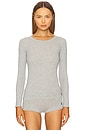 view 1 of 5 Long Sleeve Baselayer in Heather Grey
