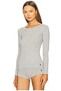 view 2 of 5 Long Sleeve Baselayer in Heather Grey