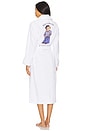 view 1 of 4 Printed Back Robe in White Cloud W/ Beret Bear