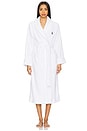 view 2 of 4 Printed Back Robe in White Cloud W/ Beret Bear