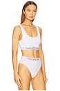 view 2 of 4 Scoop Cropped Tank in White Cloud