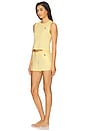 view 2 of 4 Short Sleeve & Gathered Waist Boxer in T-bird Yellow