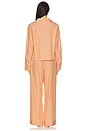view 3 of 4 Core PJ Set in White Cloud & Tangerine