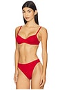 view 2 of 5 Unlined Demi in Red