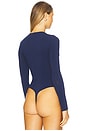view 4 of 6 Long Sleeve Bodysuit in Navy